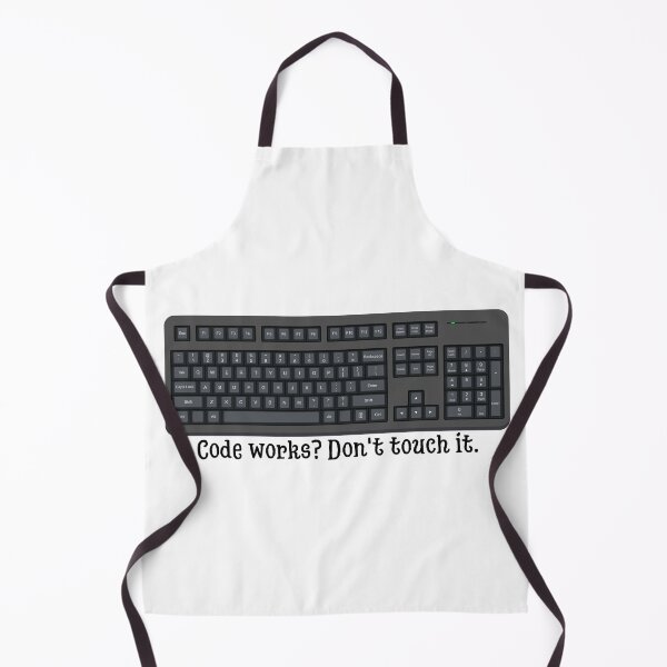 Item preview, Funny Programmer Code Works Don't Touch It Keyboard Silhouette designed and sold by Alexacarmen.