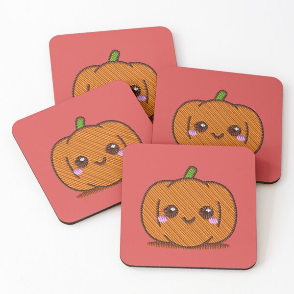 Item preview, Kawaii Pumpkin Embroidery Patch Sticker – Cute Halloween designed and sold by · GAMING SOUL ·.