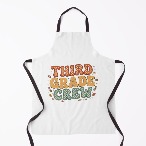 Item preview, Retro Third Grade Crew Groovy Checkered Fall Teacher Shirt designed and sold by Yellowriversss.
