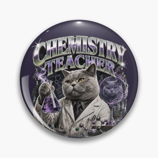 Item preview, Chemistry Teacher Grey Cat Science Vintage Graphic T-Shirt | Funny Chemistry Professor STEM Teacher Gift designed and sold by illeN-Art-World.