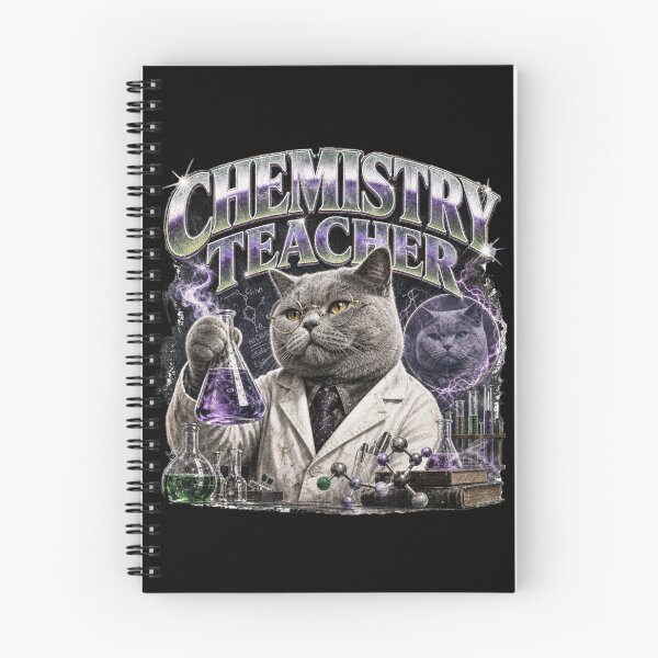 Item preview, Chemistry Teacher Grey Cat Science Vintage Graphic T-Shirt | Funny Chemistry Professor STEM Teacher Gift designed and sold by illeN-Art-World.