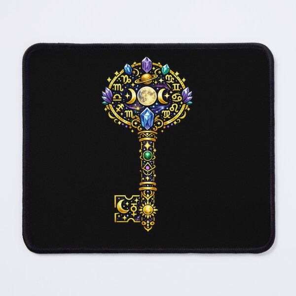 Item preview, Celestial Zodiac Key | Cosmic Moon Magic | Astrology Fantasy Illustration designed and sold by irfanshikh.