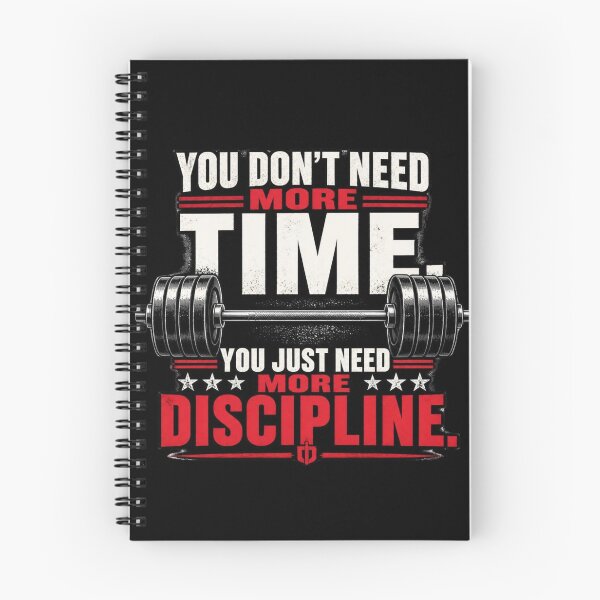 Item preview, You Dont Need More Time You Need Discipline Barbell Workout T-Shirt designed and sold by PACS0011.
