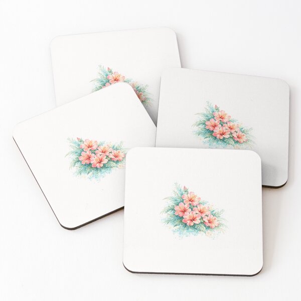 Item preview, Ocean Paradise Hibiscus Bouquet | Watercolor Tropical Floral Art | Botanical Flower Illustration designed and sold by Nolmo.