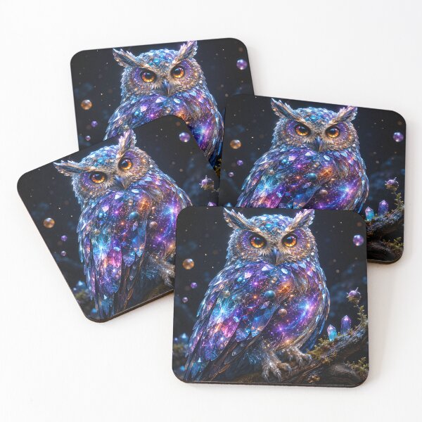 Item preview, Fantasy Crystal Owl designed and sold by AwesomeDigiShop.