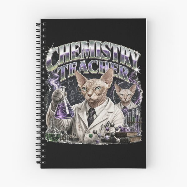 Item preview, Sphynx Cat Chemistry Teacher Vintage Graphic T-Shirt | Funny Hairless Cat Science Professor Gift designed and sold by illeN-Art-World.