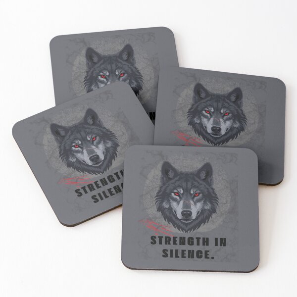 Item preview,  Strength in Silence Wolf designed and sold by AhmadAnnaPrints.
