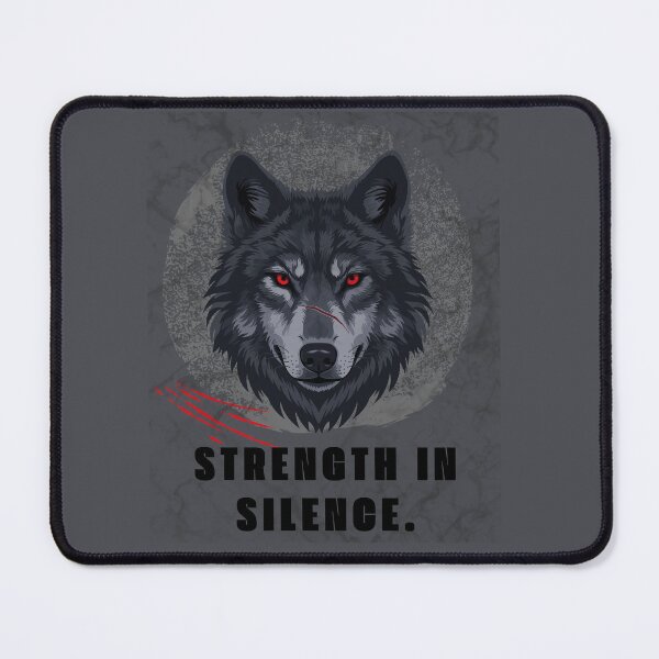 Item preview, Strength in Silence Wolf designed and sold by AhmadAnnaPrints.