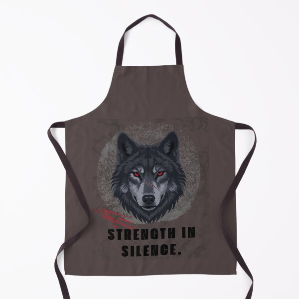 Item preview, Strength in Silence Wolf designed and sold by AhmadAnnaPrints.
