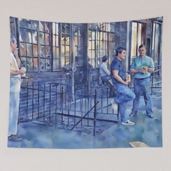 Item preview, The Boys on Break designed and sold by RCWatercolours.