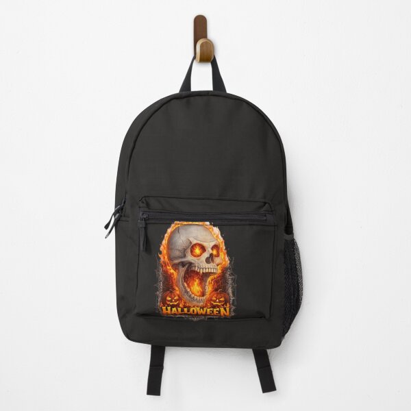 Item preview, Fiery Skull Halloween T‑Shirt – Spooky Flame Art for Halloween Lovers designed and sold by EdgeSphere.