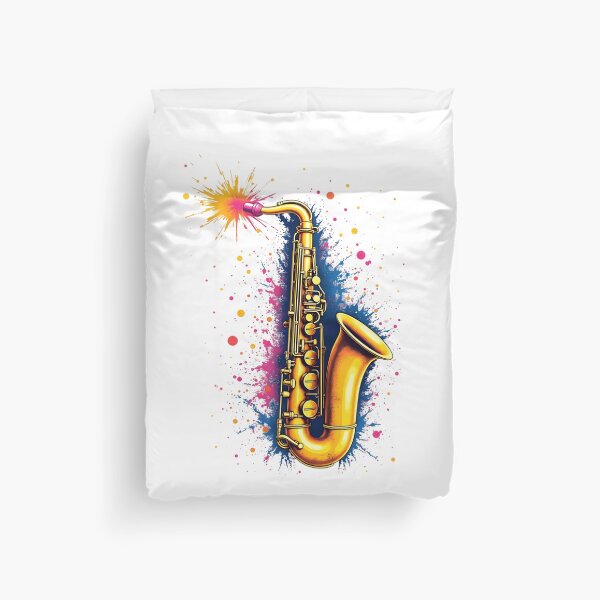 Item preview, Midnight Jazz Saxophone Color Explosion designed and sold by neurotech2023.