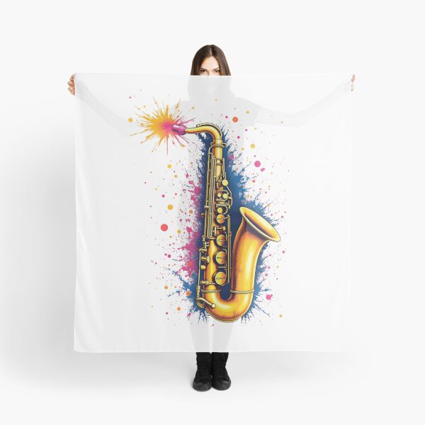 Item preview, Midnight Jazz Saxophone Color Explosion designed and sold by neurotech2023.