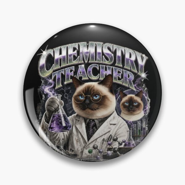 Item preview, Seal Point Siamese Chemistry Teacher Vintage Graphic T-Shirt | Funny Science Cat Professor Gift designed and sold by illeN-Art-World.