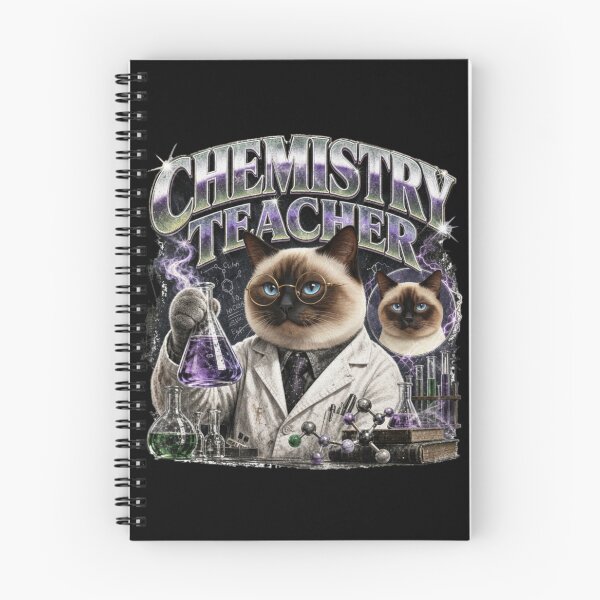 Item preview, Seal Point Siamese Chemistry Teacher Vintage Graphic T-Shirt | Funny Science Cat Professor Gift designed and sold by illeN-Art-World.