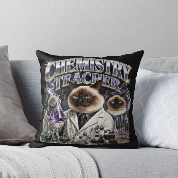 Item preview, Seal Point Siamese Chemistry Teacher Vintage Graphic T-Shirt | Funny Science Cat Professor Gift designed and sold by illeN-Art-World.