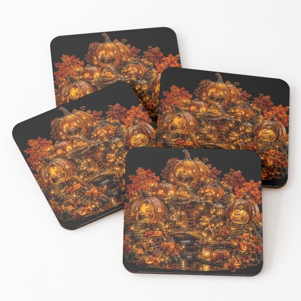 Item preview, Enchanted Pumpkin Village Autumn Wonderland designed and sold by ASWIN STUDIO.