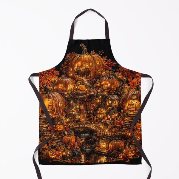 Item preview, Enchanted Pumpkin Village Autumn Wonderland designed and sold by ASWIN STUDIO.