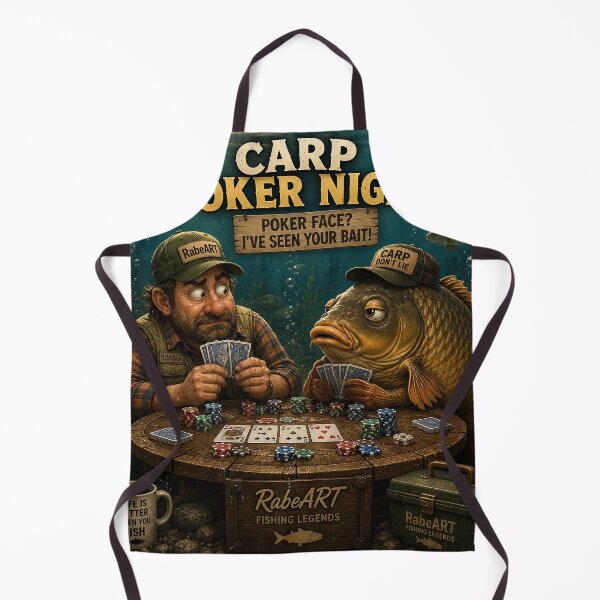 Item preview, Carp Poker Night – Fishing Humor designed and sold by RabeART.