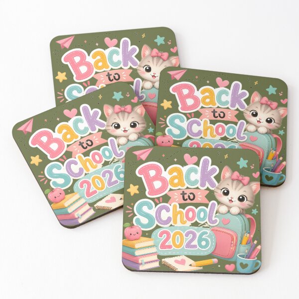 Item preview, Back to School 2026 Cute Kawaii Cat | Adorable First Day of School Cartoon Kitten Gift designed and sold by HoMya.