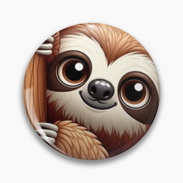 Item preview, Adorable Peeking Sloth Cute Animal Illustration designed and sold by ArhaanFashions.