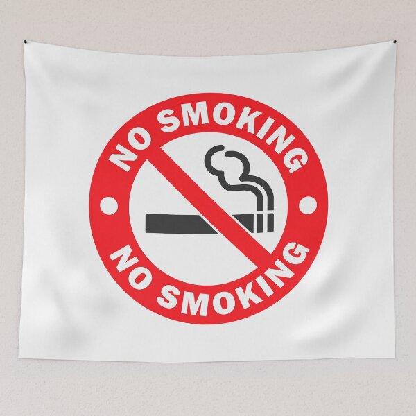Item preview, No Smoking Sign Sticker for Safety and Awareness designed and sold by VectorForge Studio.