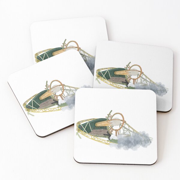 Item preview, Stardust Racers Illustration - Universal Epic Universe Dual Launch Coaster (Theme Park Fan Art) designed and sold by FoolishDreamers.