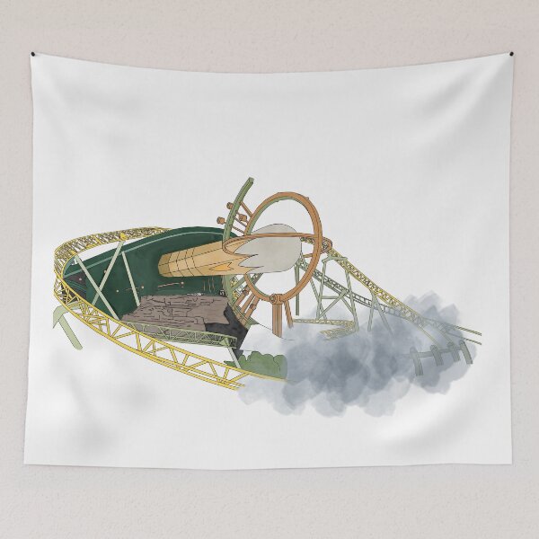 Item preview, Stardust Racers Illustration - Universal Epic Universe Dual Launch Coaster (Theme Park Fan Art) designed and sold by FoolishDreamers.