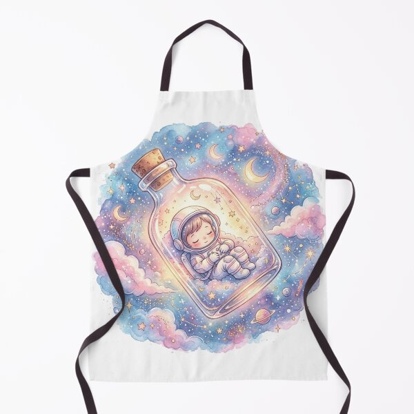 Item preview, Kawaii Astronaut Sleeping in a Starry Glass Bottle | Pastel Dreamy Galaxy Art designed and sold by RoyArt0.