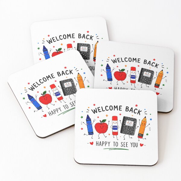 Item preview, Welcome Back Teacher Happy to See You Cute School Supplies Design designed and sold by wecrea.