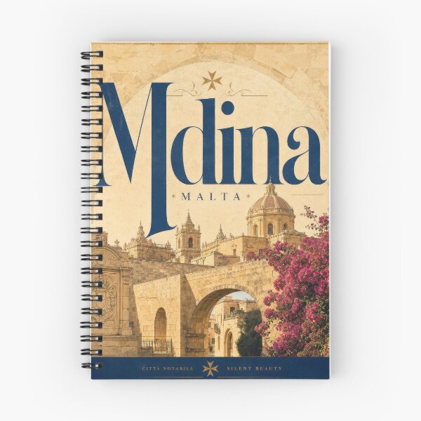 Item preview, Mdina – Malta Typography Poster designed and sold by Klysztof.