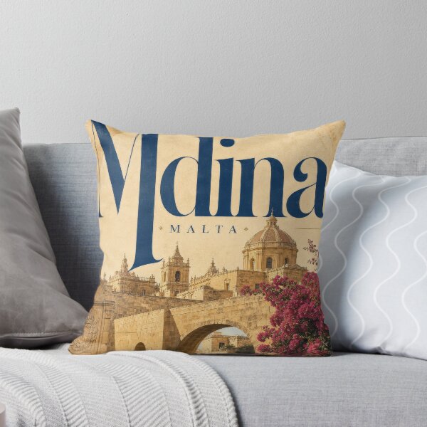 Item preview, Mdina – Malta Typography Poster designed and sold by Klysztof.