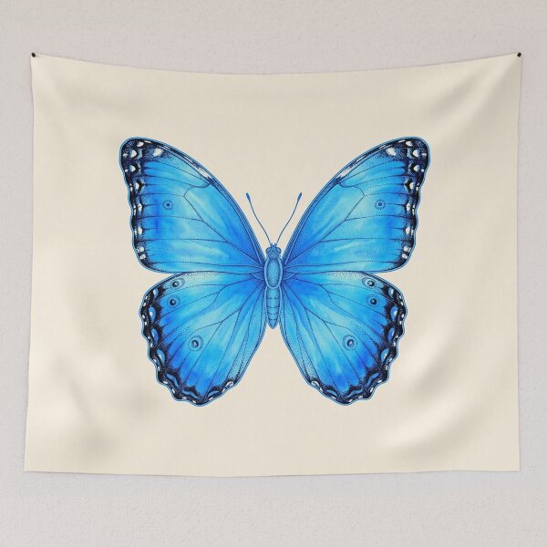 Item preview, Watercolor Blue Morpho Butterfly designed and sold by Aureluxe.