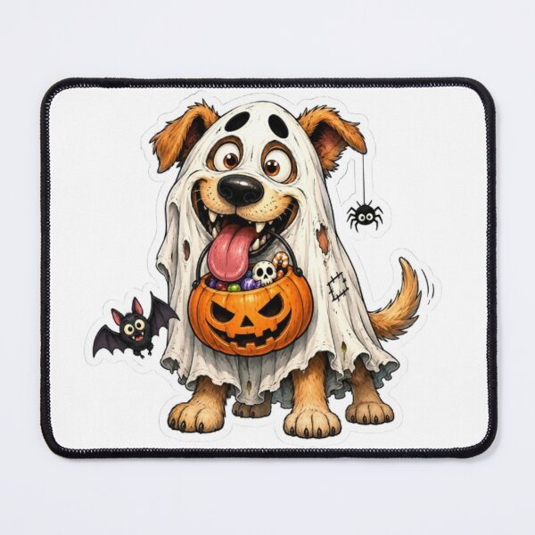 Item preview, Goofy Ghost Dog Halloween designed and sold by Snurly.