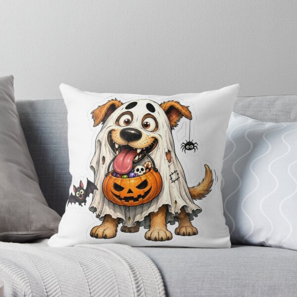 Item preview, Goofy Ghost Dog Halloween designed and sold by Snurly.