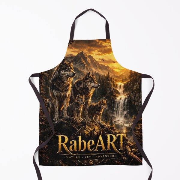 Item preview, Wolf Family Mountain Sunset designed and sold by RabeART.