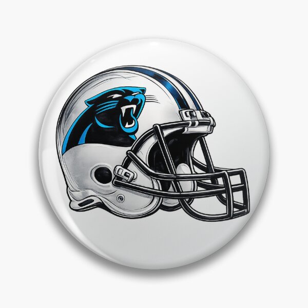 Item preview, Carolina Panthers NFL Helmet Logo Drawing designed and sold by Luke Foran Sports Art.