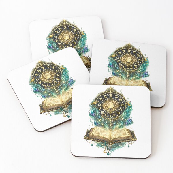 Item preview, Celestial Zodiac Grimoire | Mystic Astrology Spell Book | Cosmic Fantasy Art designed and sold by irfanshikh.