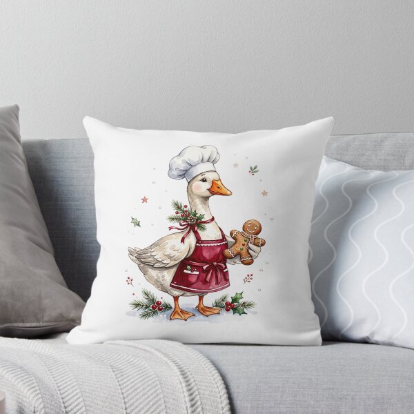Item preview, Christmas Goose Chef Baking Gingerbread designed and sold by Steele-Art.