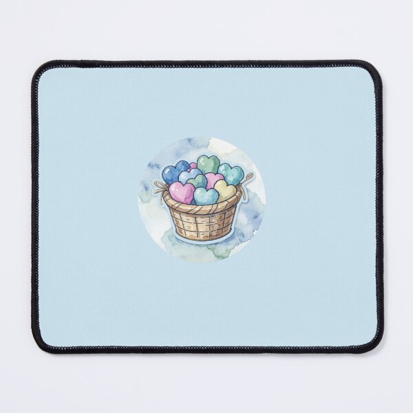 Item preview, Pastel Heart Basket Watercolor Sticker designed and sold by Hari Arts.