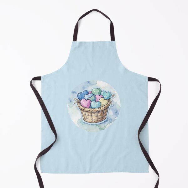 Item preview, Pastel Heart Basket Watercolor Sticker designed and sold by Hari Arts.