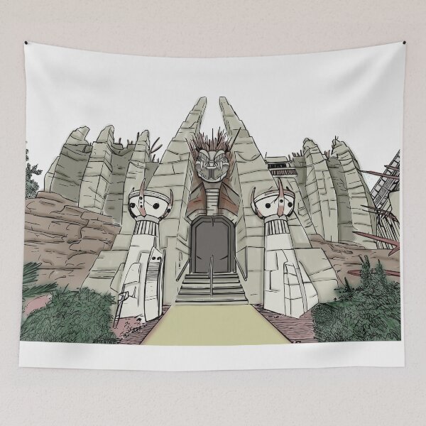 Item preview, Kondaa Illustration - Walibi Belgium Mega Coaster (Theme Park Fan Art) designed and sold by FoolishDreamers.
