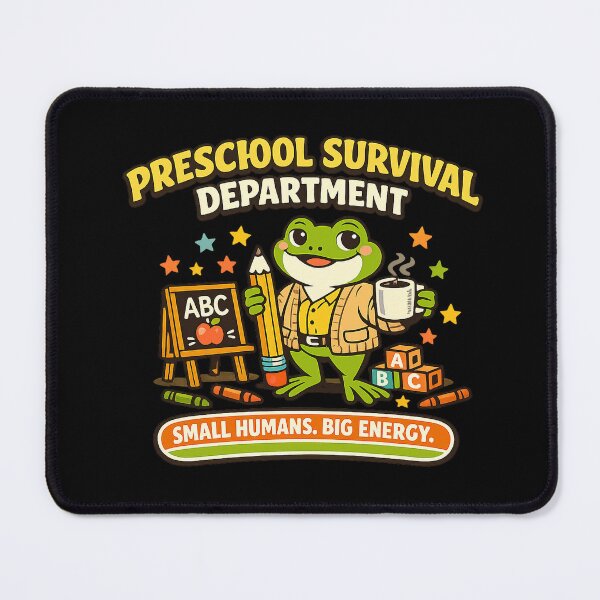 Item preview, Preschool Survival Department – Funny Frog Teacher designed and sold by Concrete Coffee Studio.