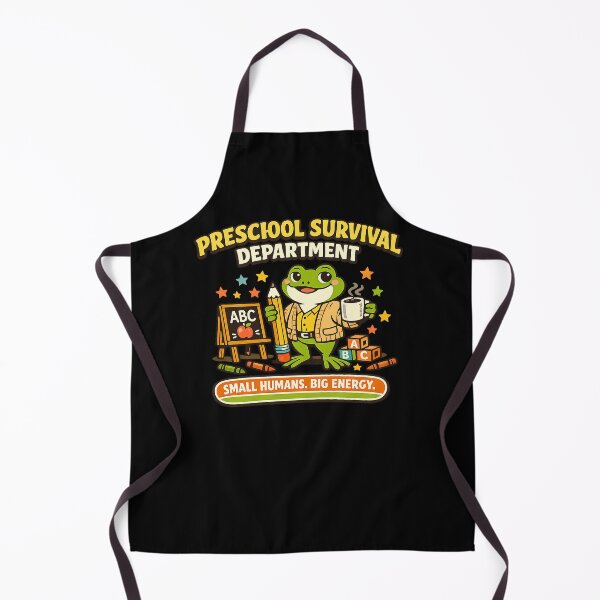 Item preview, Preschool Survival Department – Funny Frog Teacher designed and sold by Concrete Coffee Studio.