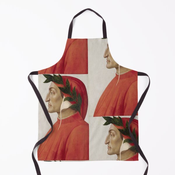 Item preview, Dante Alighieri Profile Portrait in Red designed and sold by artofuniverse.