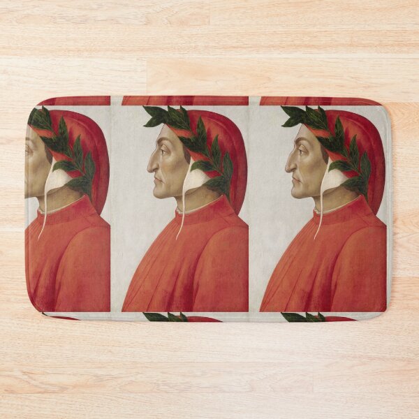 Item preview, Dante Alighieri Profile Portrait in Red designed and sold by artofuniverse.