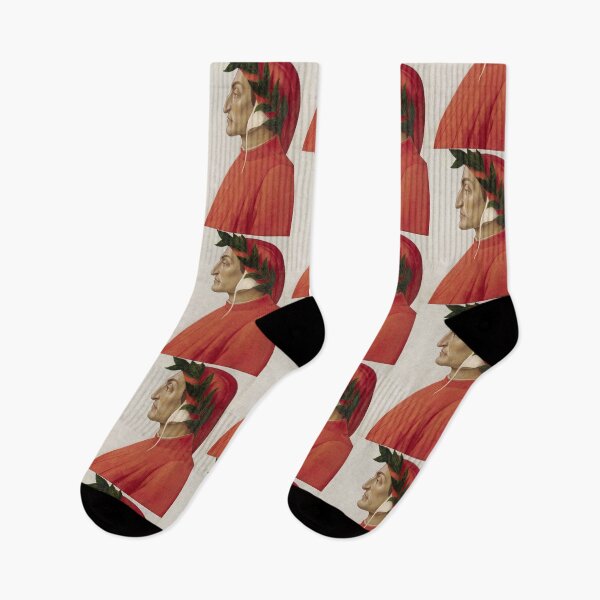 Item preview, Dante Alighieri Profile Portrait in Red designed and sold by artofuniverse.