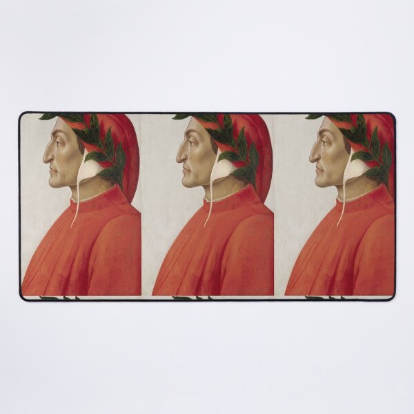 Item preview, Dante Alighieri Profile Portrait in Red designed and sold by artofuniverse.