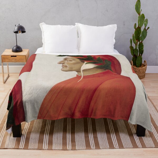 Item preview, Dante Alighieri Profile Portrait in Red designed and sold by artofuniverse.