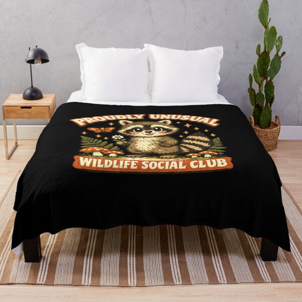 Item preview, Proudly Unusual Cute Raccoon Wildlife Social Club designed and sold by Concrete Coffee Studio.
